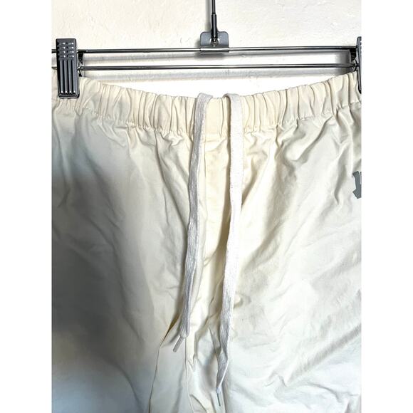 Undefeated Pants Mens Large Logo Cream Ivory Spellout Drawstring Pull On Track - Picture 4 of 10